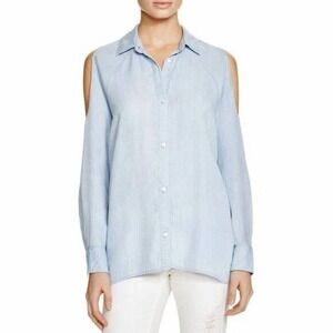 Rails Sadie Denim Shirt Womens‎ XS Blue Light Vintage Wash Boho Wester Cowgirl